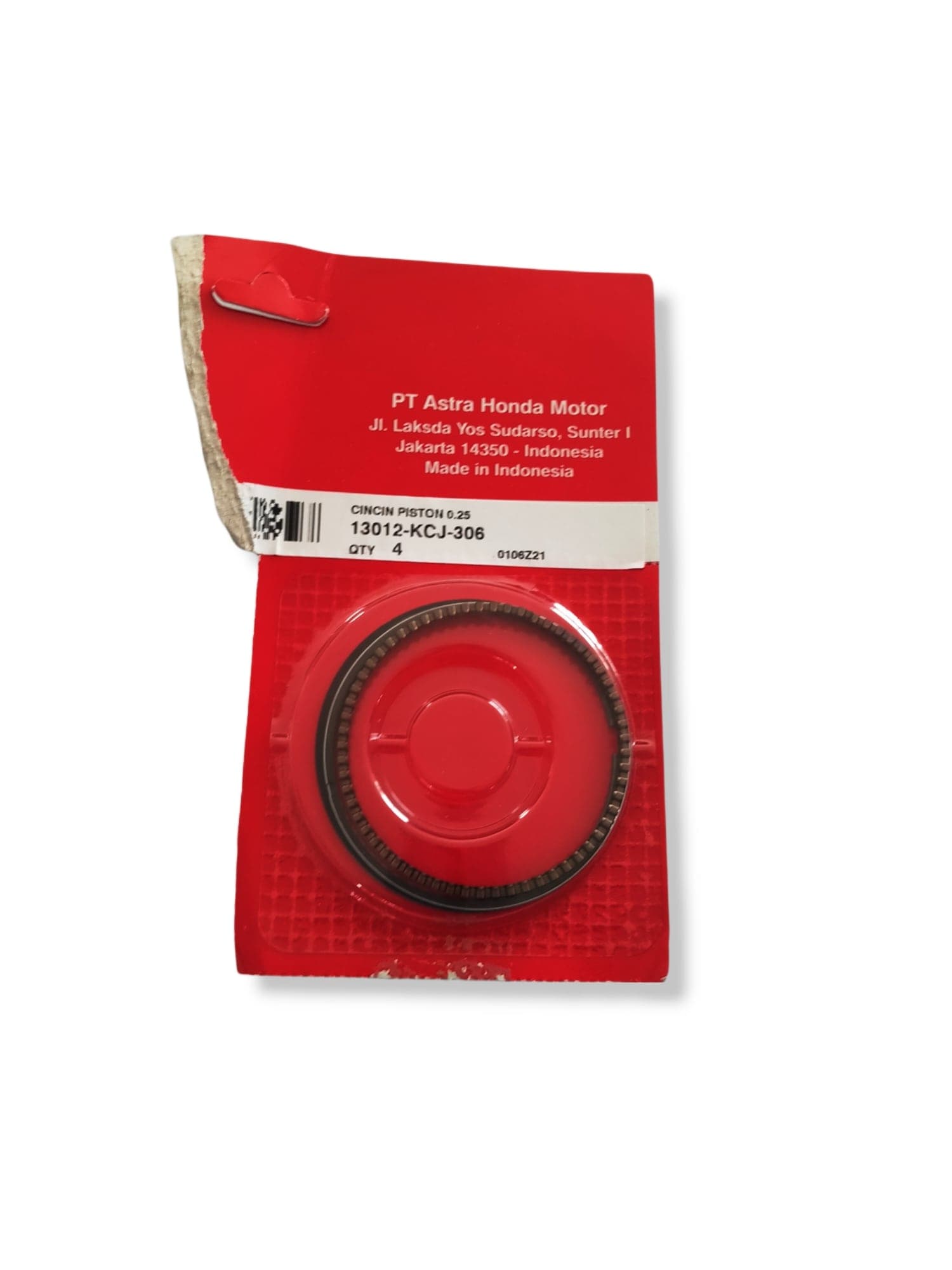 13012KCJ306 - RING SET, PISTON (0.25) | Spare part Honda original | Suma Parts Shop