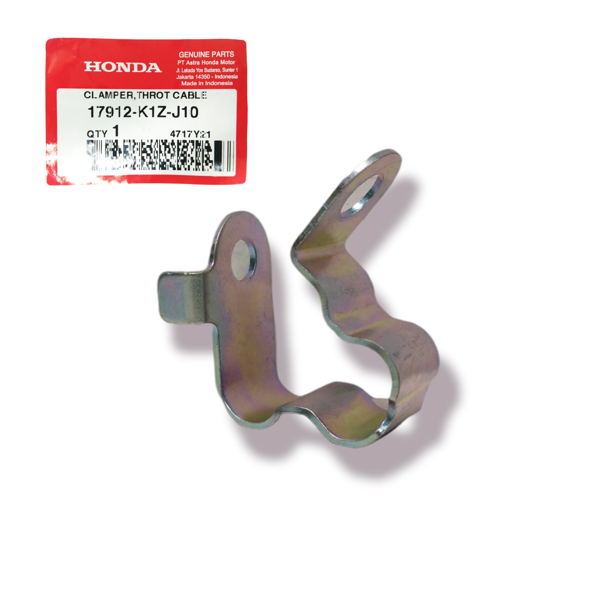 17912K1ZJ10 - CLAMPER,THROT CABLE 17912K1ZJ10 - CLAMPER,THROT CABLE | Spare part Honda original | Suma Parts Shop