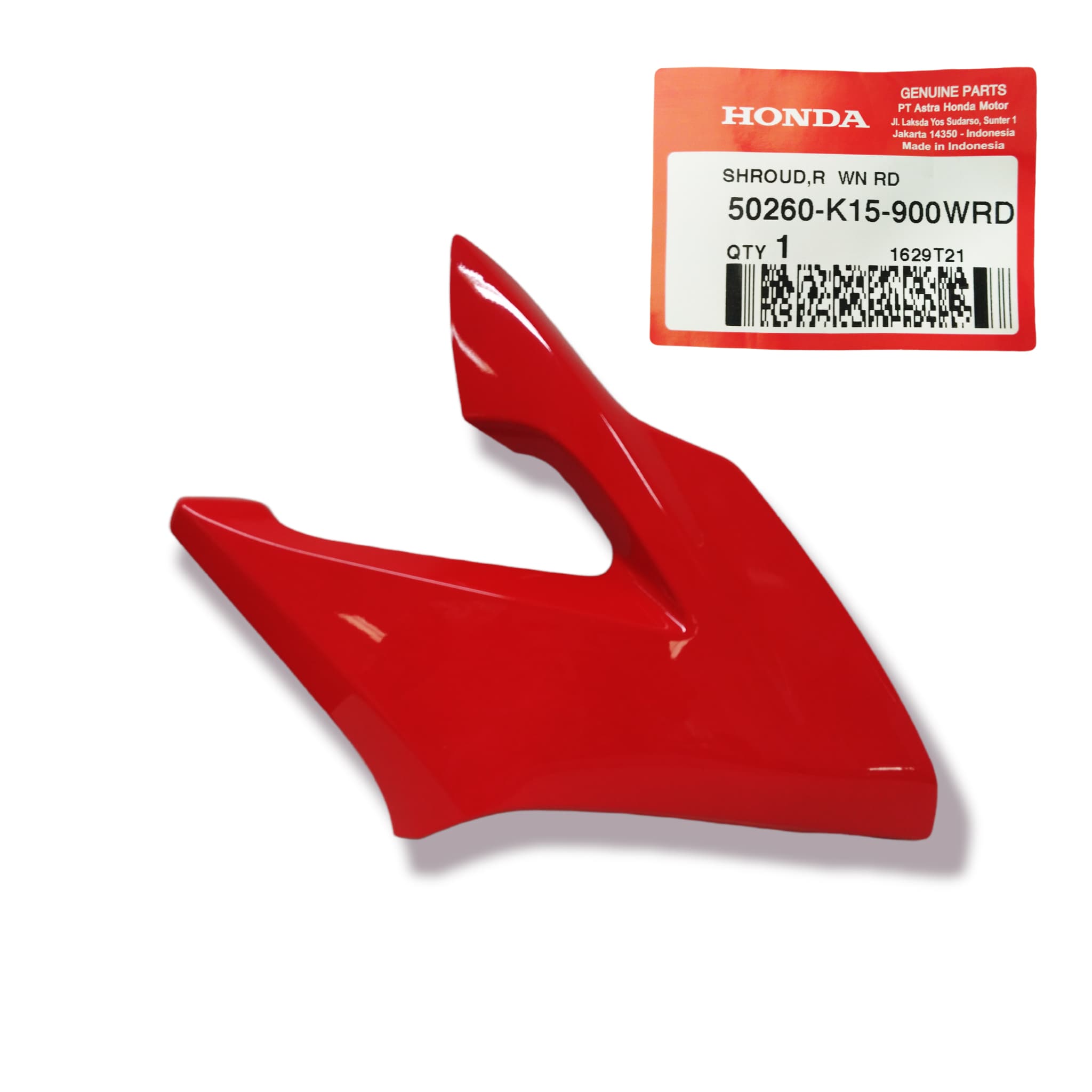 50260K15900WRD - SHROUD,R (WN RD) | Spare part Honda original | Suma Parts Shop
