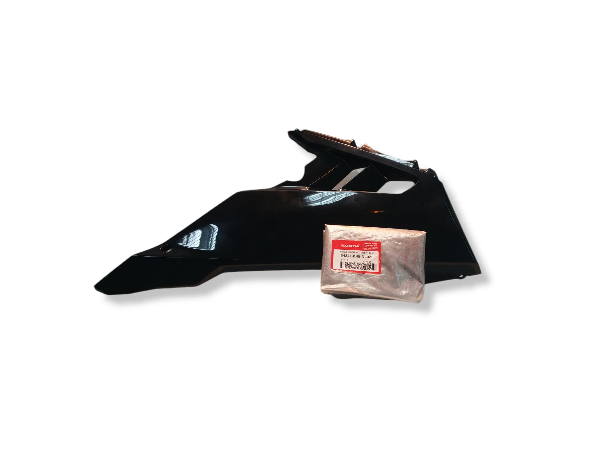 64341K45NL0ZE - COWL COMP,R UNDER (BLK) | Spare part Honda original | Suma Parts Shop