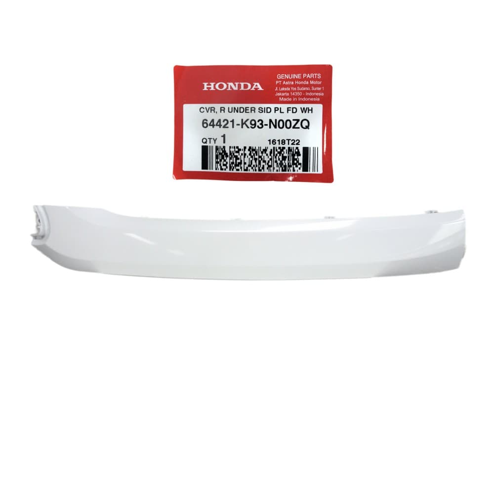 64421K93N00ZQ - CVR, R UNDER SID(PL FD WH) 64421K93N00ZQ - CVR, R UNDER SID(PL FD WH) | Spare part Honda original | Suma Parts Shop
