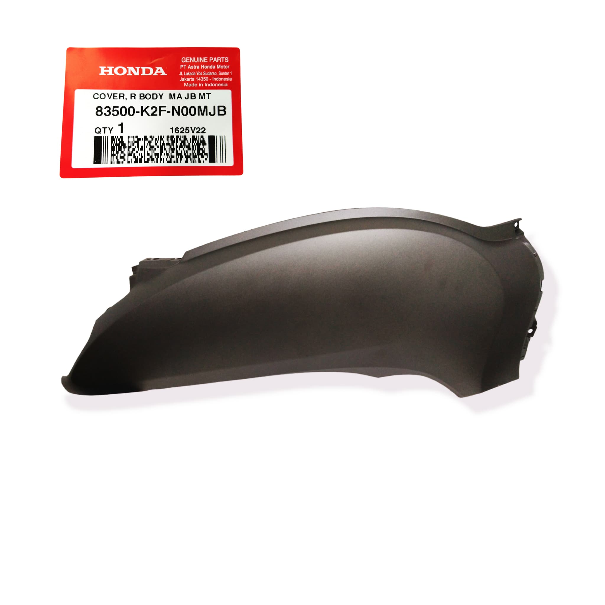 83500K2FN00MJB - COVER, R BODY (MA JB MT) | Spare part Honda original | Suma Parts Shop