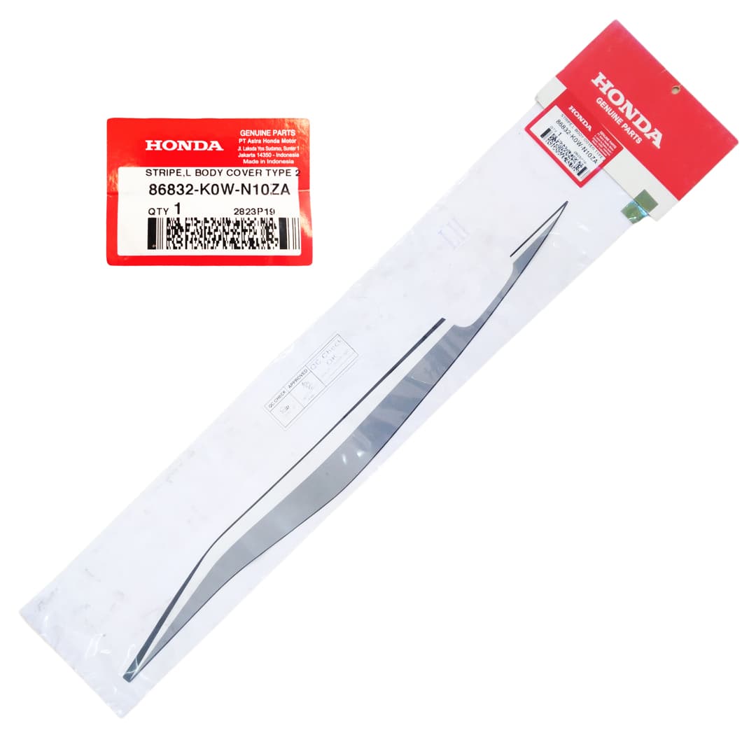 86832K0WN10ZA - STRIPE,L BODY COVER TYPE 2 | Spare part Honda original | Suma Parts Shop