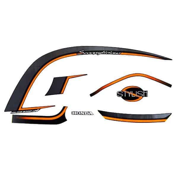 871X0K93N00ZAL - STRIPE SET L BLACK SILVER | Spare part Honda original | Suma Parts Shop