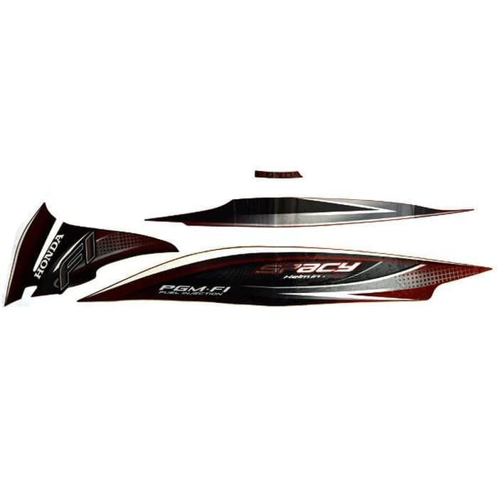 871X0KZLC30ZBL - STRIPE RED BLACK L | Spare part Honda original | Suma Parts Shop