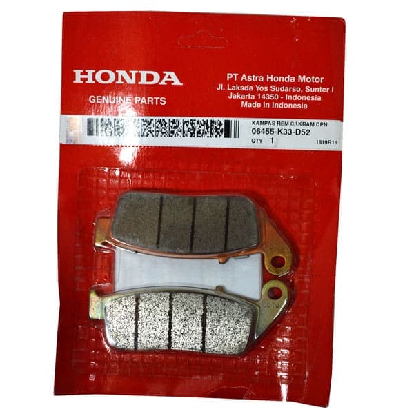 06455K33D52 - PAD SET, FR. 06455K33D52 - PAD SET, FR. | Spare part Honda original | Suma Parts Shop