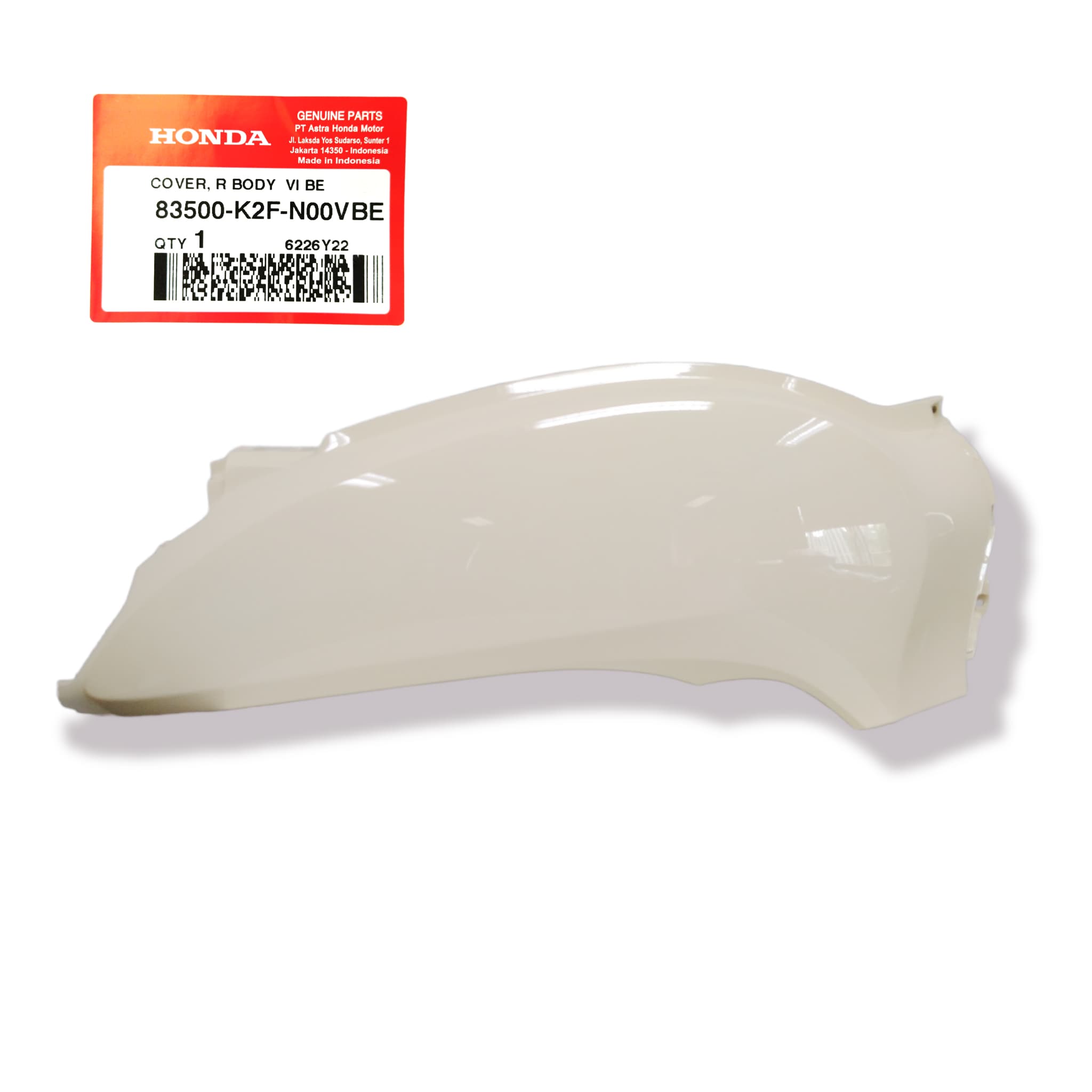 83500K2FN00VBE - COVER, R BODY (VI BE) 83500K2FN00VBE - COVER, R BODY (VI BE) | Spare part Honda original | Suma Parts Shop