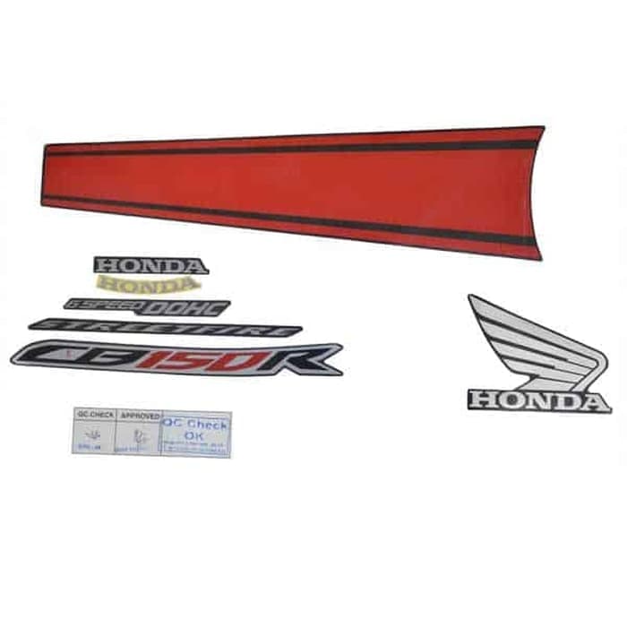 871X0K15932ZAR - STRIPE SET BLACK RED R 871X0K15932ZAR - STRIPE SET BLACK RED R | Spare part Honda original | Suma Parts Shop
